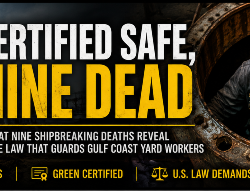 Certified Safe? Nine Shipbreaking Deaths Reveal Laws Guarding Gulf Coast Yard Workers